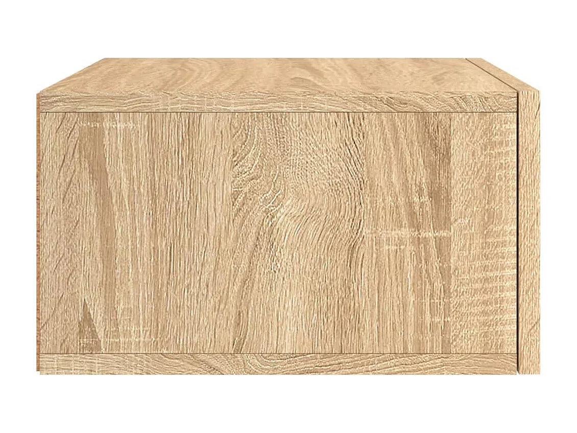 Brackettville  Table de chevet murale chêne sonoma 35x35x20 cm