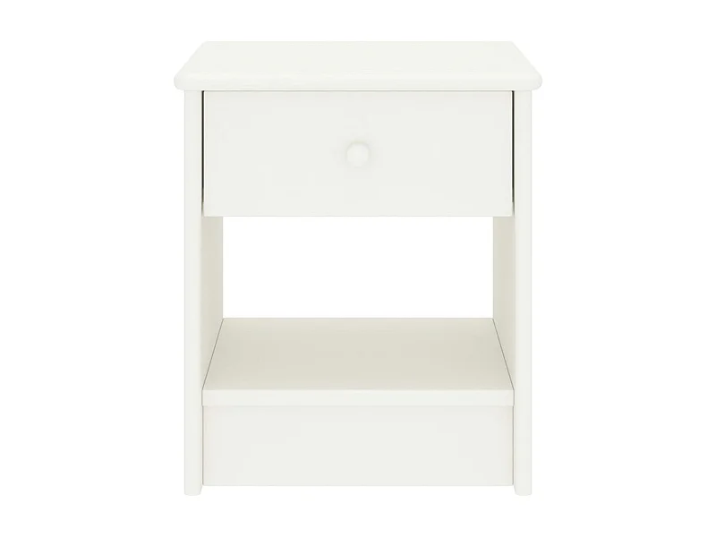 Jeliana  Table de chevet Blanc 35x30x40 cm Bois de pin massif