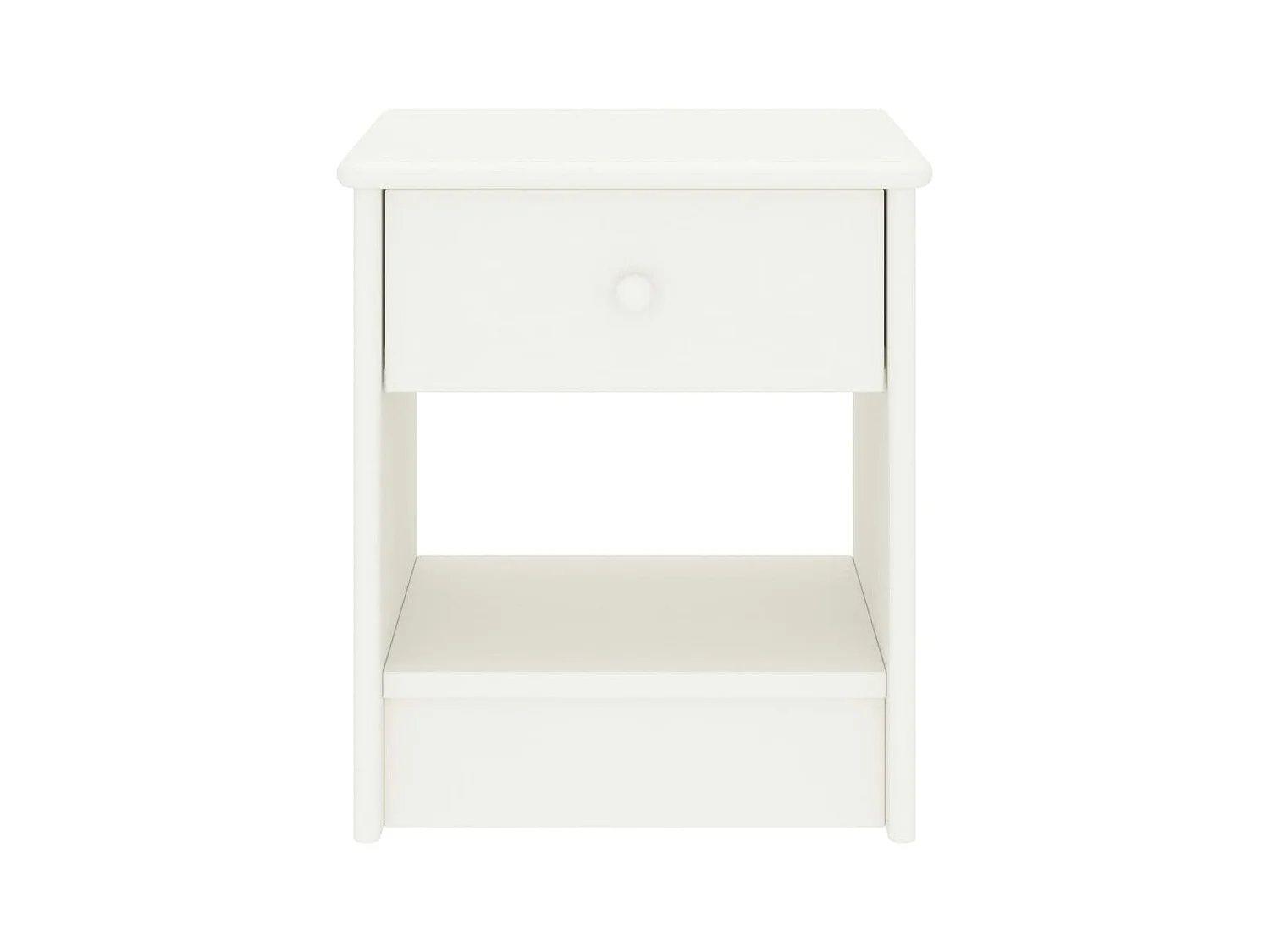 Jeliana  Table de chevet Blanc 35x30x40 cm Bois de pin massif