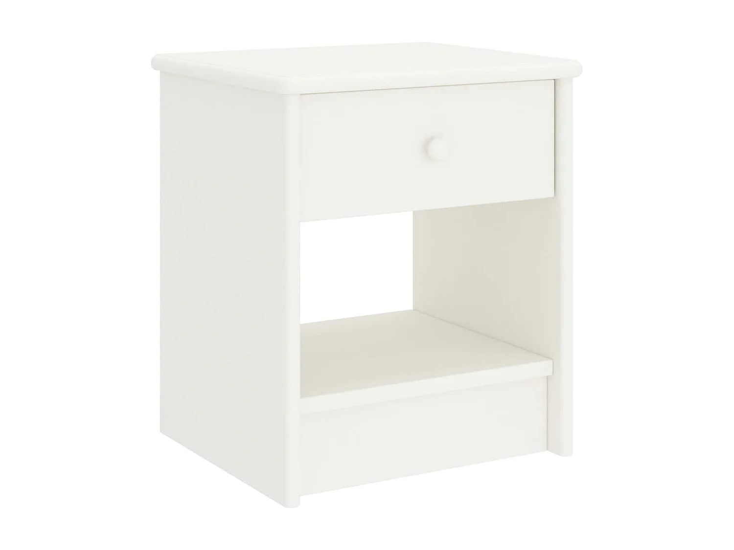 Jeliana  Table de chevet Blanc 35x30x40 cm Bois de pin massif