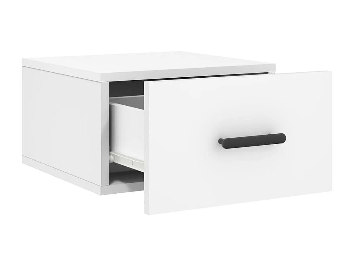Cataula  Tables de chevet murales 2 pcs blanc 35x35x20 cm
