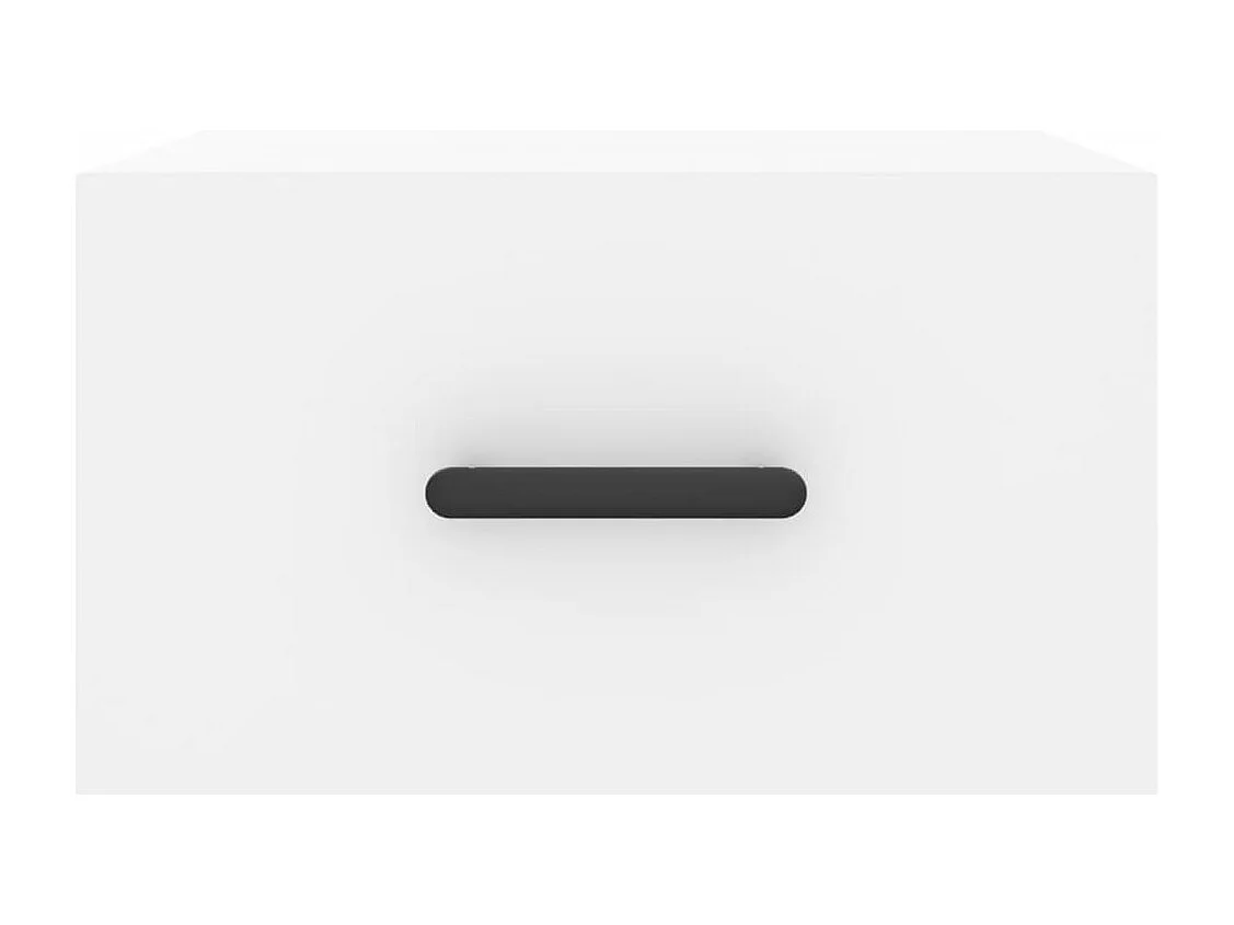 Cataula  Mesitas de noche de pared 2 uds blanco 35x35x20 cm