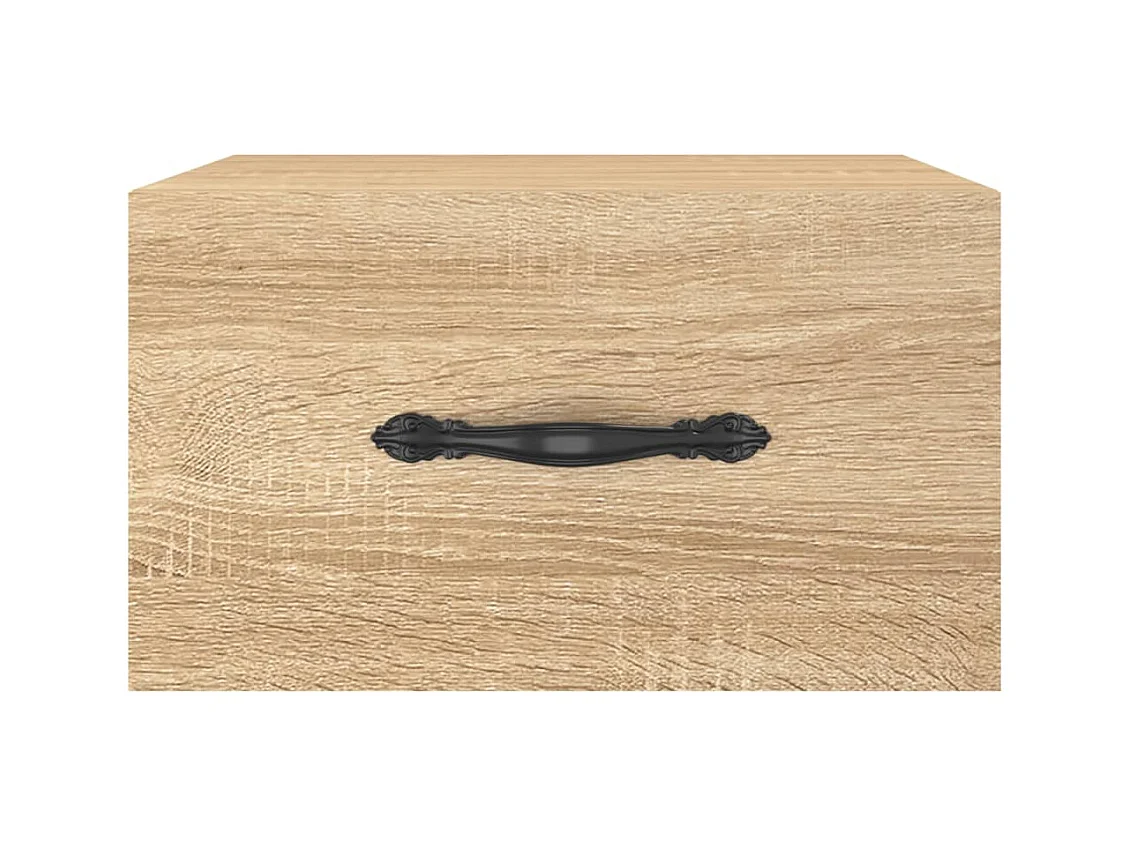 Carbon Hill  Tables de chevet murales 2 pcs chêne sonoma 35x35x20 cm