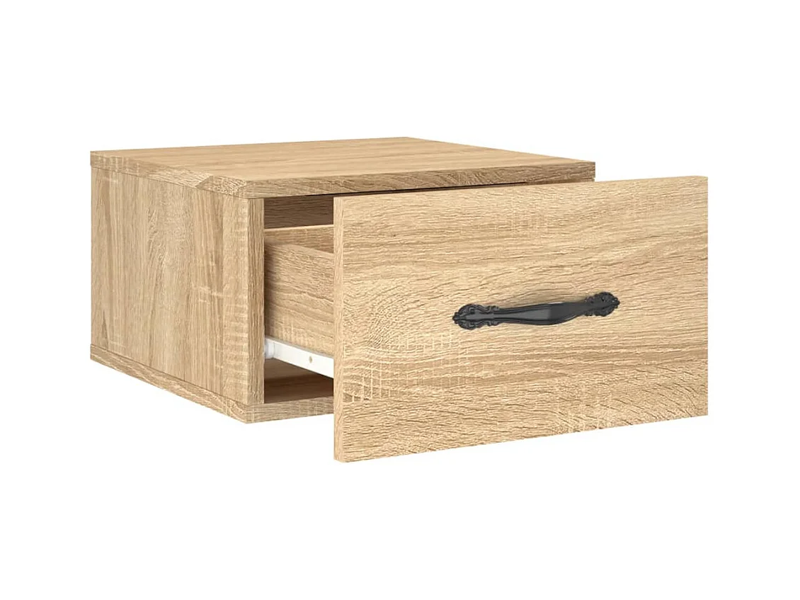 Carbon Hill  Tables de chevet murales 2 pcs chêne sonoma 35x35x20 cm