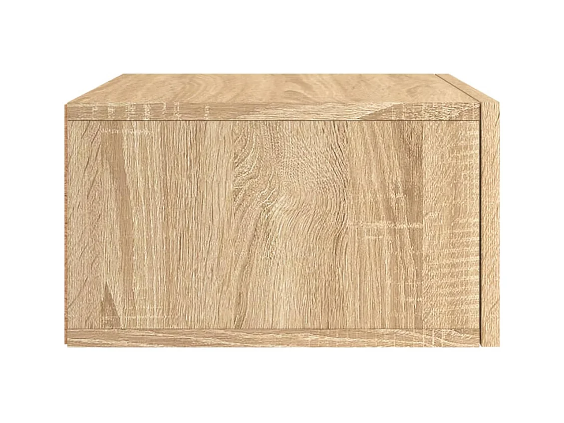 Carbon Hill  Tables de chevet murales 2 pcs chêne sonoma 35x35x20 cm