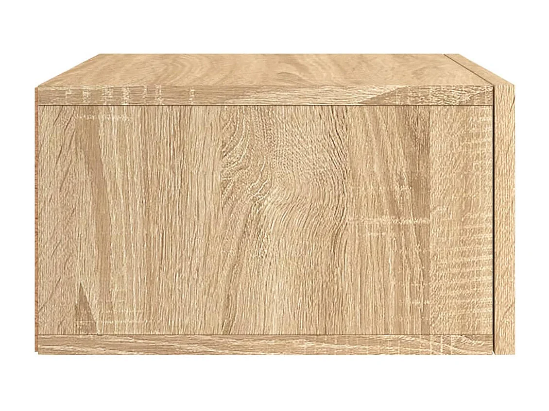 Carbon Hill  Tables de chevet murales 2 pcs chêne sonoma 35x35x20 cm