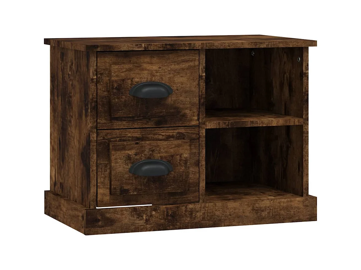 North Las Vegas  Table de chevet chêne fumé 60x35,5x45 cm