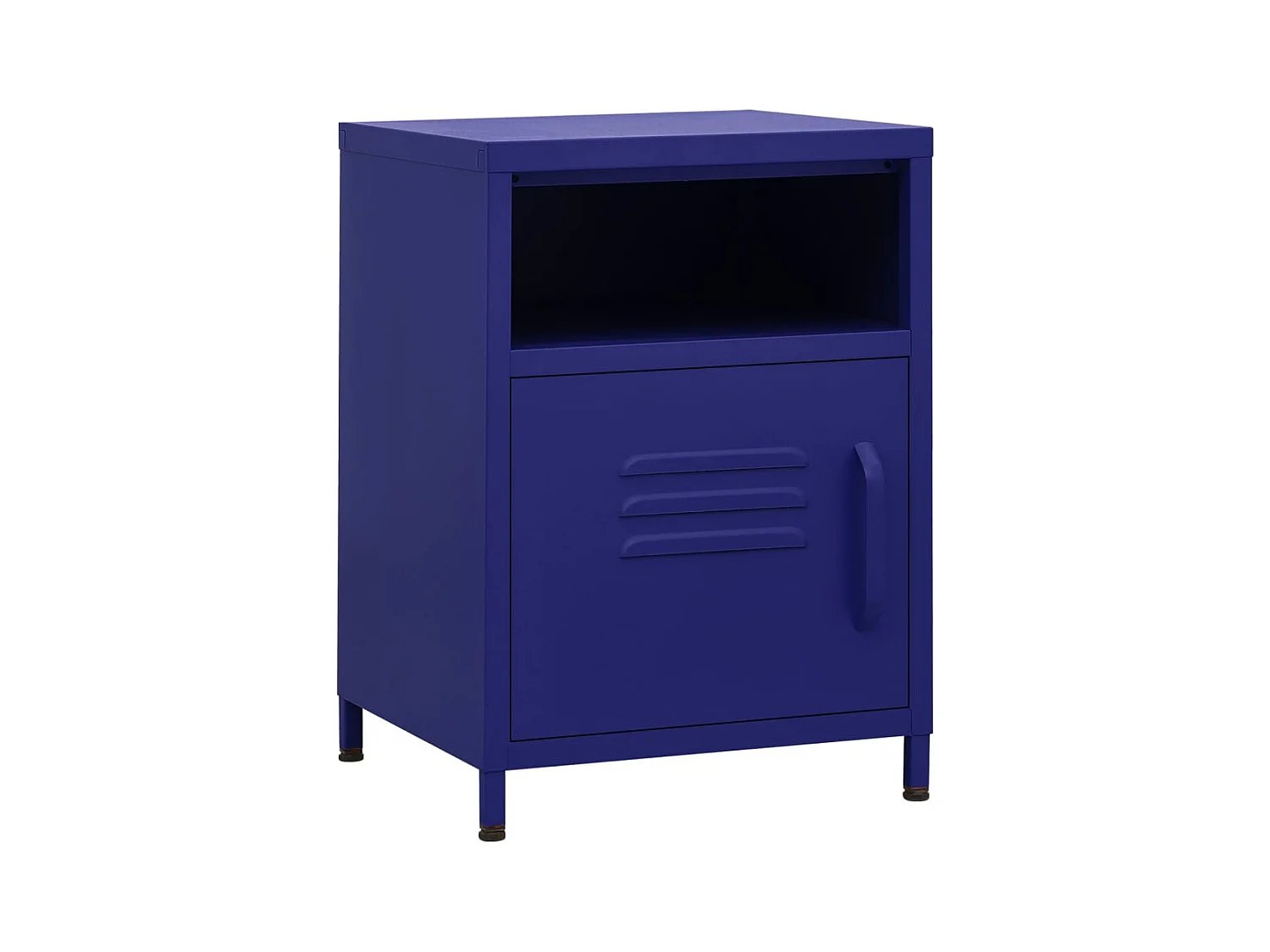 Sylora  Table de chevet Bleu marine 35x35x51 cm Acier