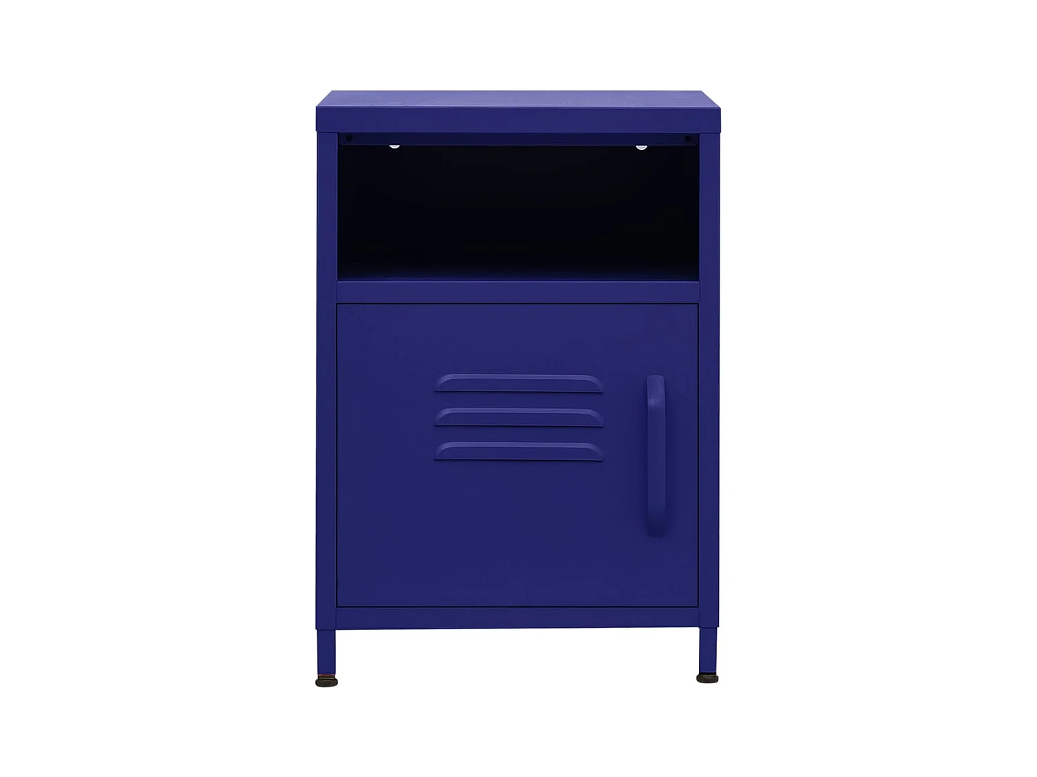 Sylora  Table de chevet Bleu marine 35x35x51 cm Acier