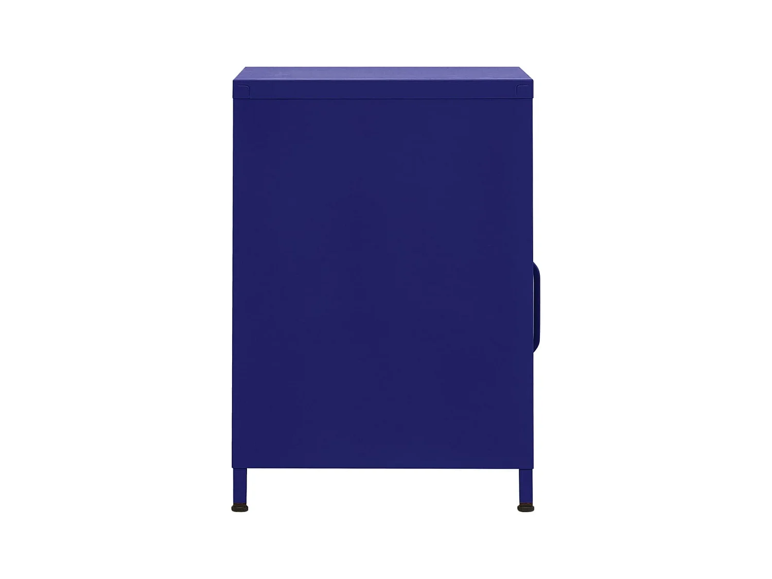 Sylora  Table de chevet Bleu marine 35x35x51 cm Acier