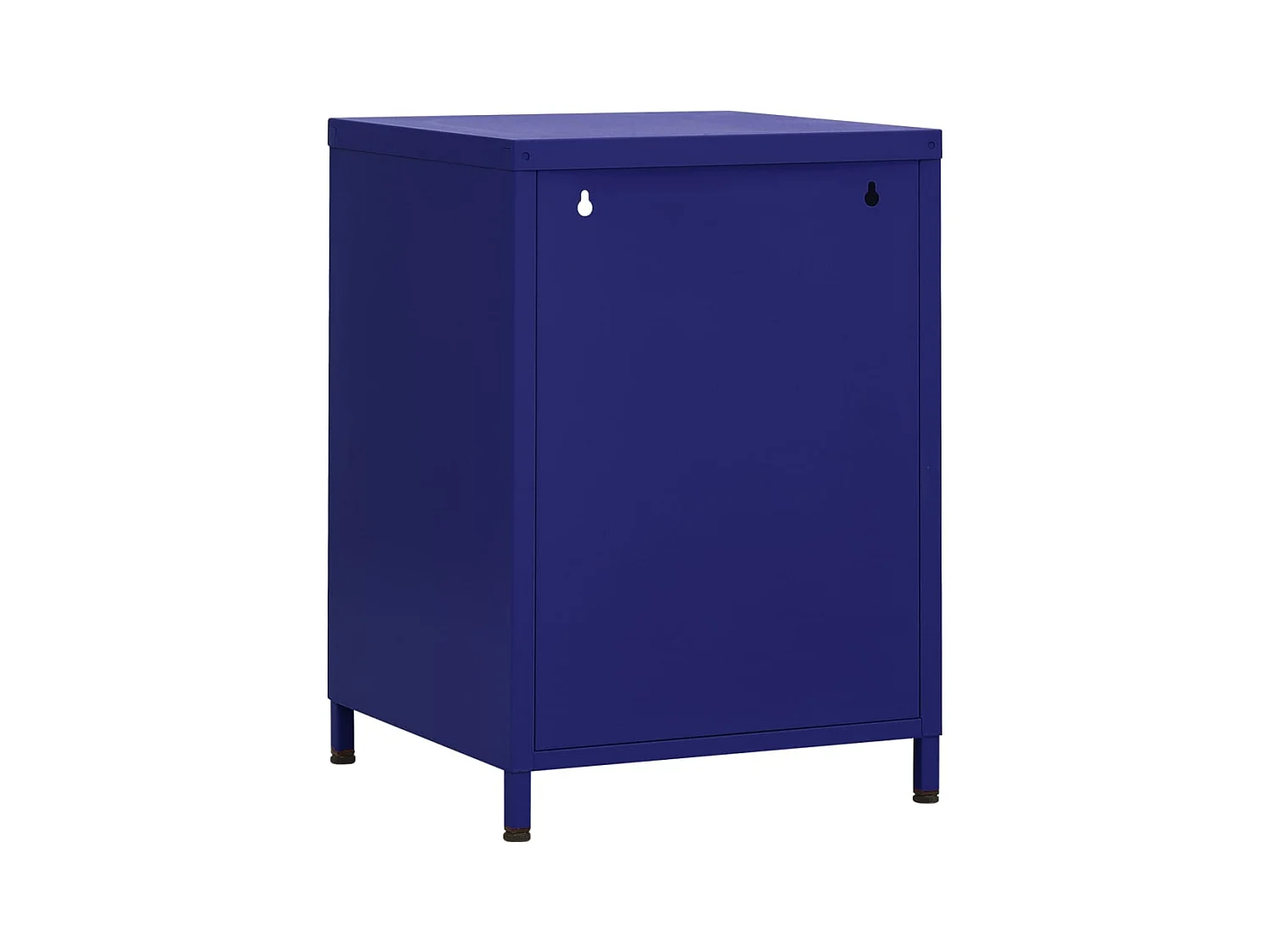 Sylora  Table de chevet Bleu marine 35x35x51 cm Acier