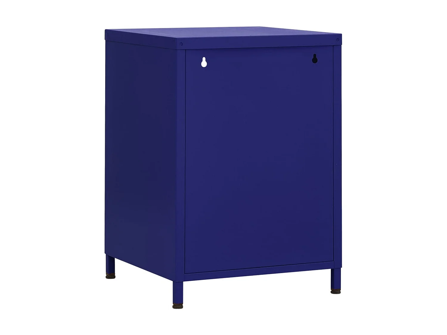 Sylora  Table de chevet Bleu marine 35x35x51 cm Acier