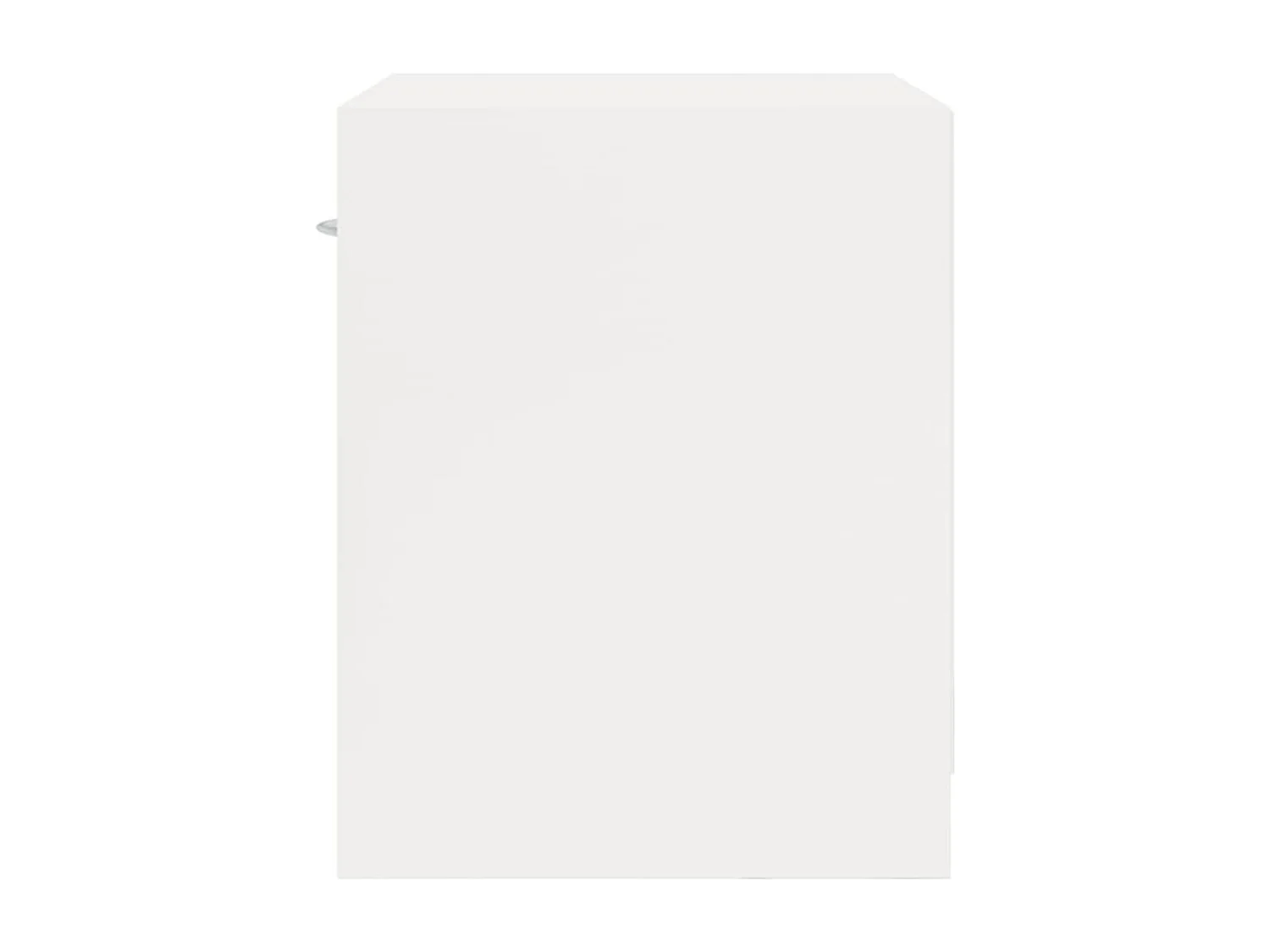 Gralina  Tables de chevet 2 pcs avec tiroir Blanc brillant