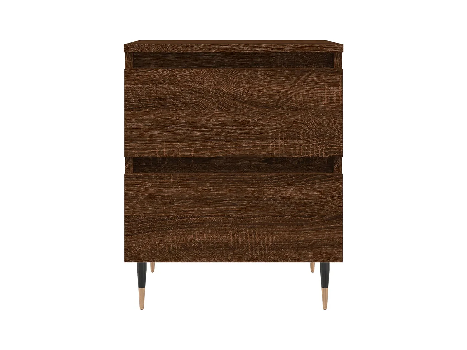 Tjeerd-Jan  Tables de chevet 2 pcs chêne marron 40x35x50 cm bois ingénierie