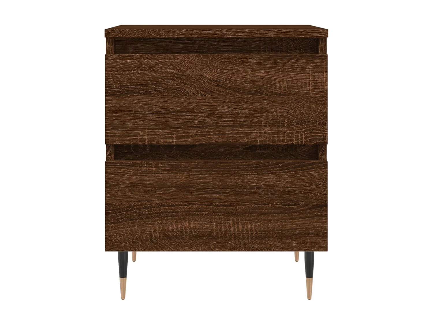 Tjeerd-Jan  Nachttische 2 Stk. Braun Eichen-Optik 40x35x50 cm Holzwerkstoff