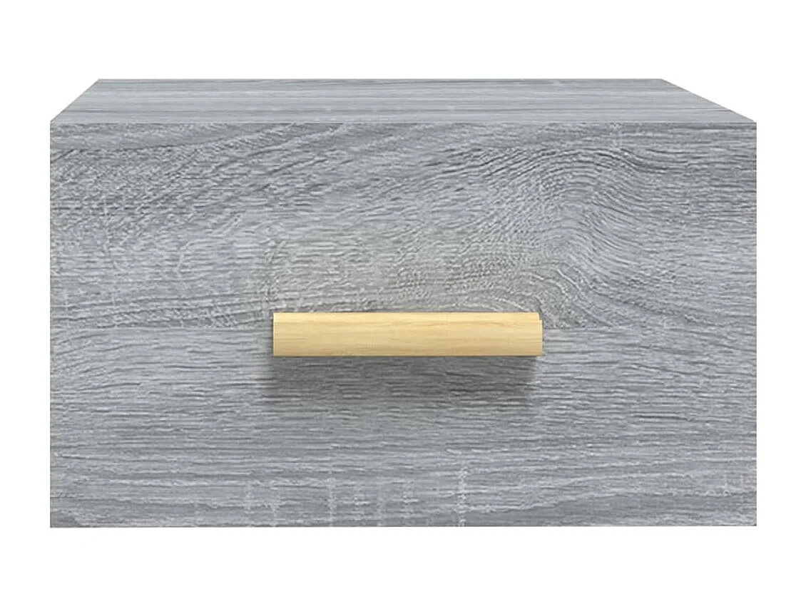 Cody  Table de chevet murale sonoma gris 35x35x20 cm