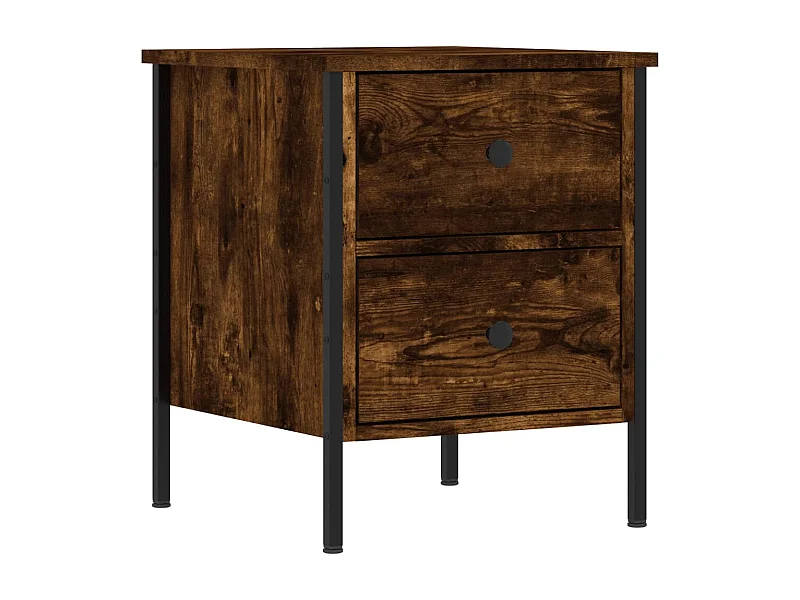 Elmhurst  Table de chevet chêne fumé 40x42x50 cm bois d'ingénierie