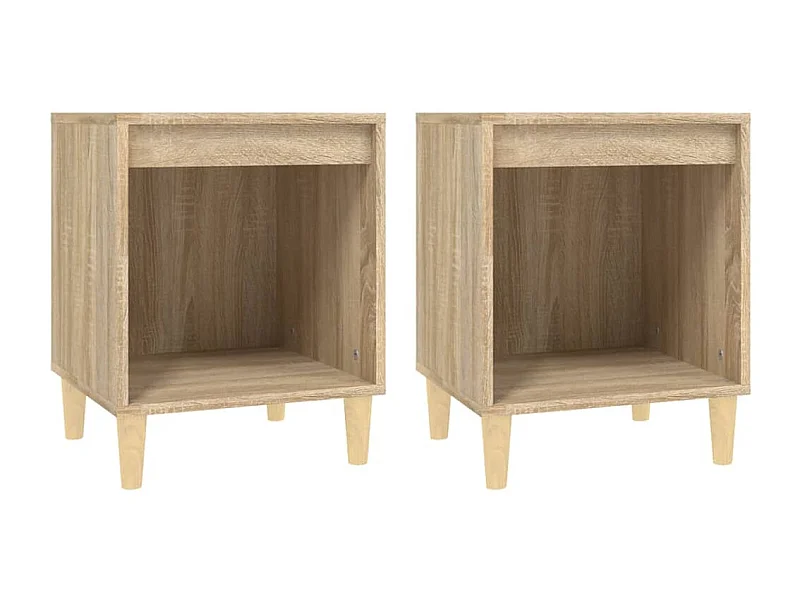 Villeneuve-la-Garenne  Tables de chevet 2 pcs Chêne sonoma 40x35x50 cm