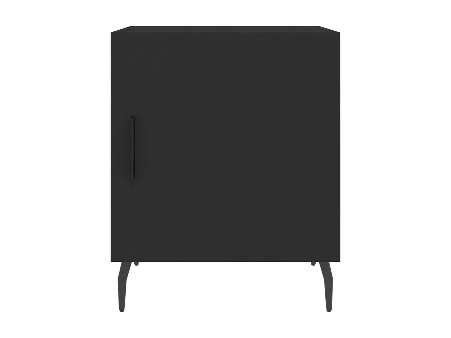 Volda  Tables de chevet 2 pcs noir 40x40x50 cm bois d’ingénierie