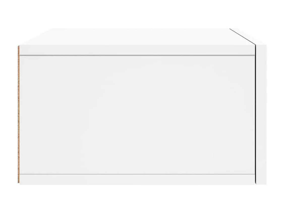 Brackettville  Tables de chevet murales 2 pcs blanc 35x35x20 cm