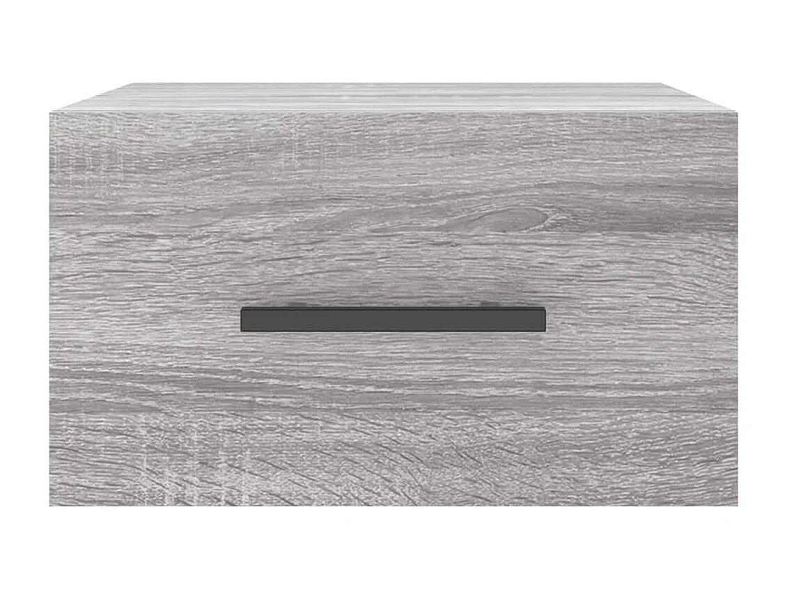 Evelyn Marie  Tables de chevet murales 2 pcs sonoma gris 35x35x20 cm