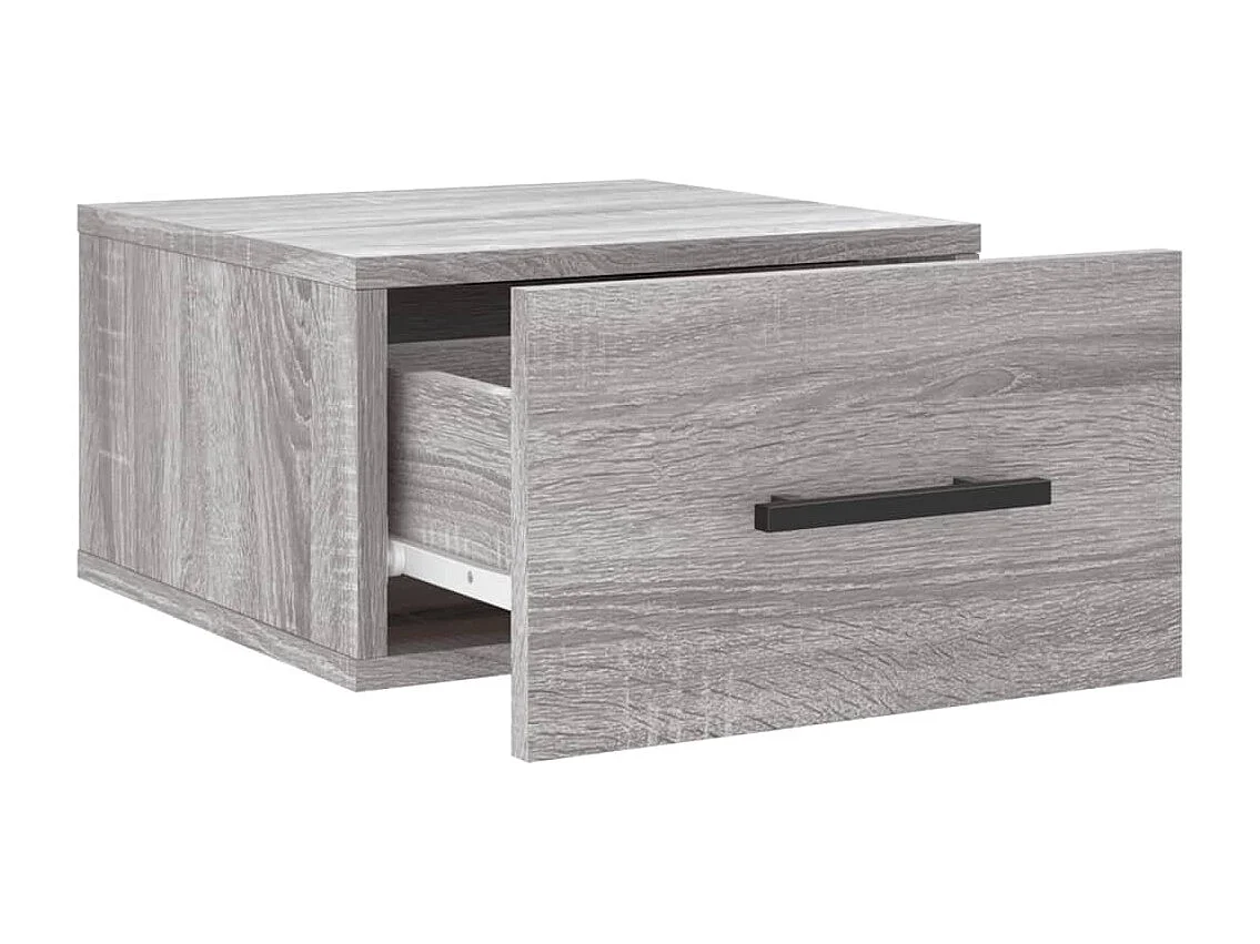 Evelyn Marie  Tables de chevet murales 2 pcs sonoma gris 35x35x20 cm