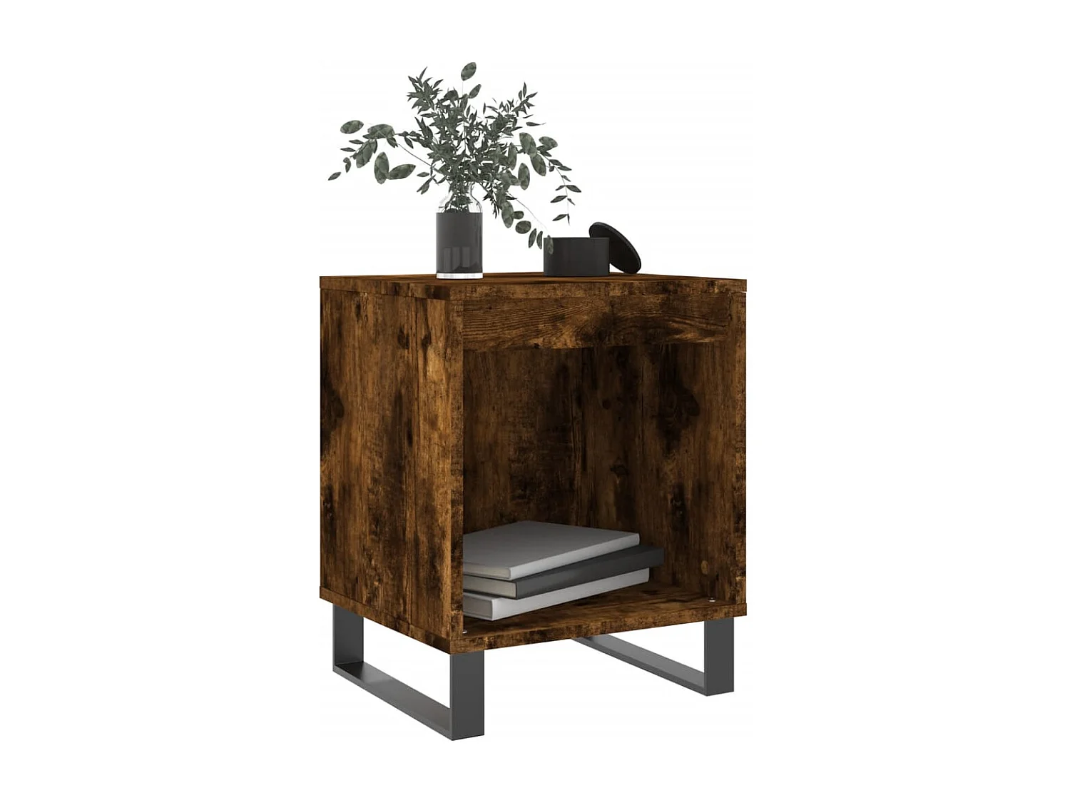 Orlando  Tables de chevet 2 pcs chêne fumé 40x35x50 cm bois ingénierie