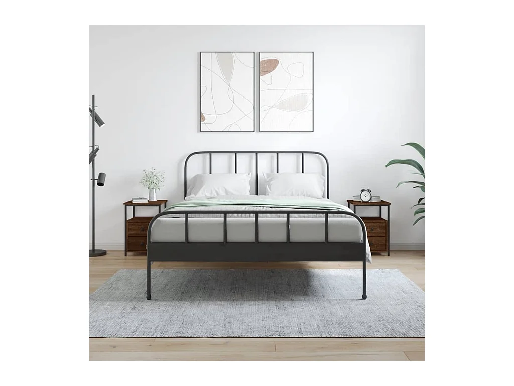 Winter Springs  Tables de chevet 2pcs chêne marron 34x35,5x50cm bois ingénierie