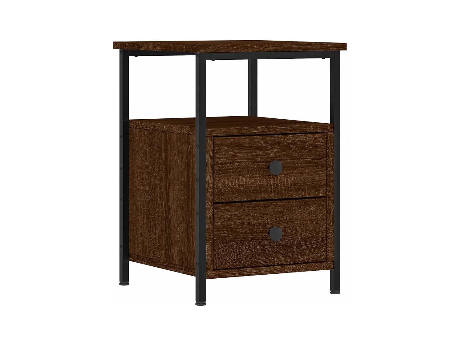 Winter Springs  Tables de chevet 2pcs chêne marron 34x35,5x50cm bois ingénierie