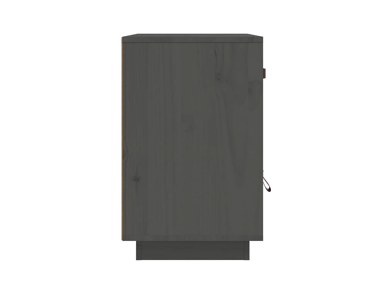 Yaldir  Tables de chevet 2 pcs Gris 40x34x55 cm Bois de pin massif