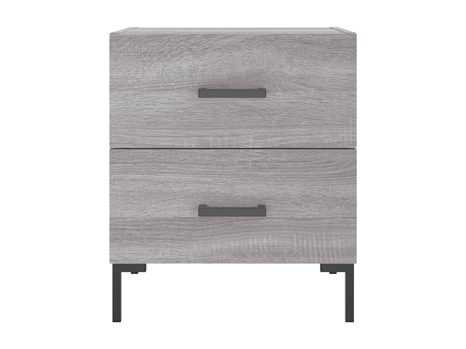 Myrion  Tables de chevet 2 pcs sonoma gris 40x35x47,5 cm