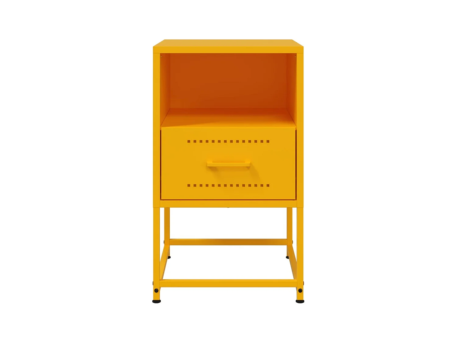 Inanna  Tables de chevet 2 pcs jaune moutarde 36x39x60,5 cm acier