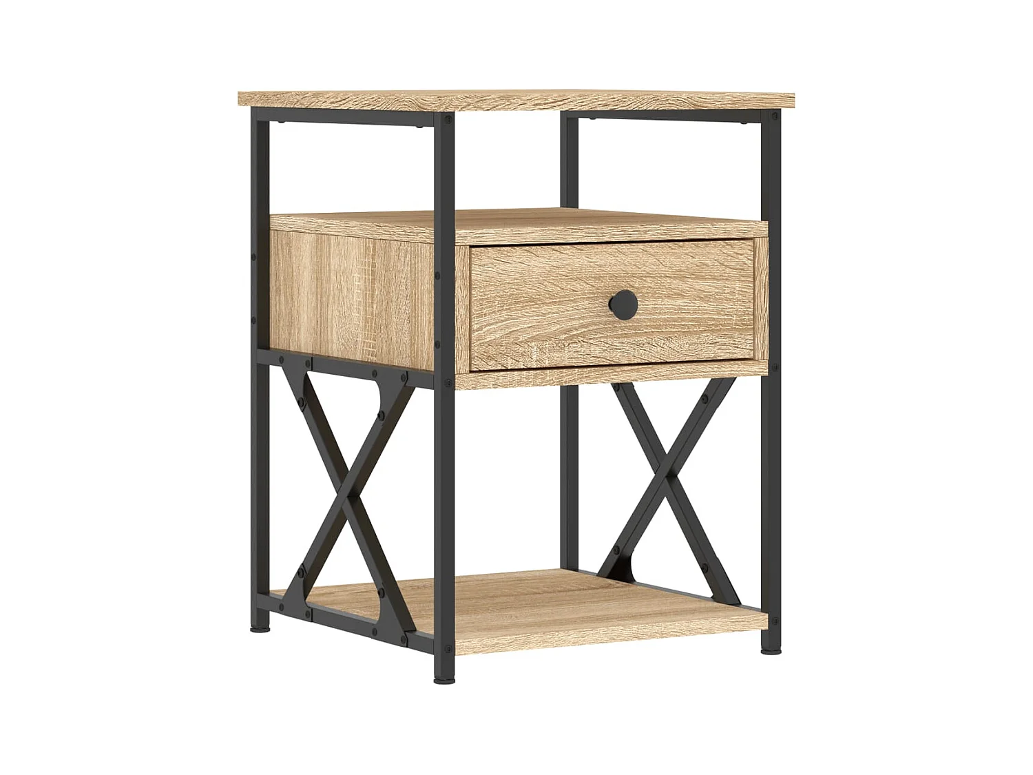 Eufaula  Table de chevet chêne sonoma 40x42x55 cm bois d'ingénierie