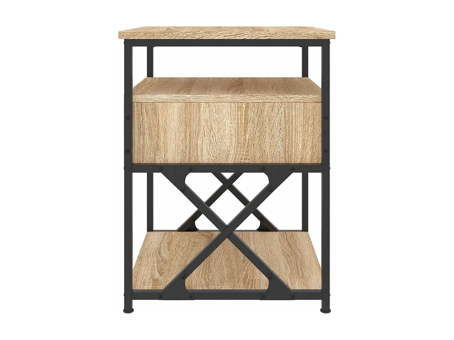 Eufaula  Table de chevet chêne sonoma 40x42x55 cm bois d'ingénierie