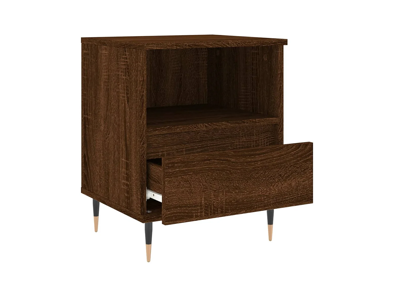 Blandon  Tables de chevet 2 pcs chêne marron 40x35x50 cm bois ingénierie