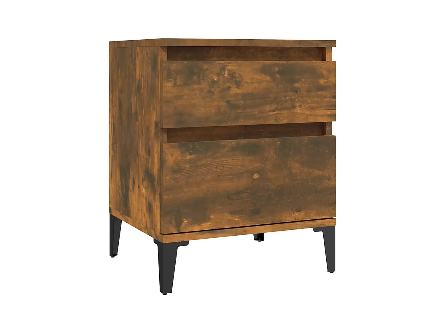 Ramløse  Table de chevet Chêne fumé 40x35x50 cm