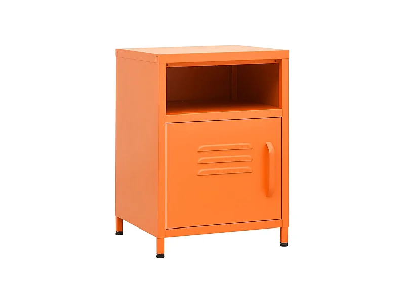 Sylora  Nachttisch Orange 35x35x51 cm Stahl