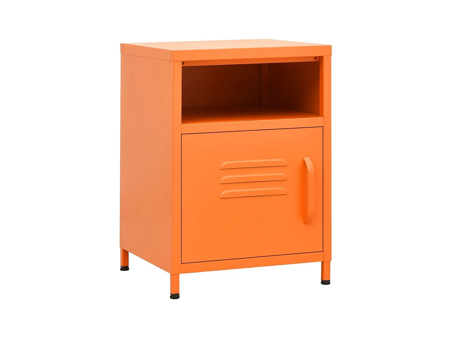 Sylora  Nachttisch Orange 35x35x51 cm Stahl