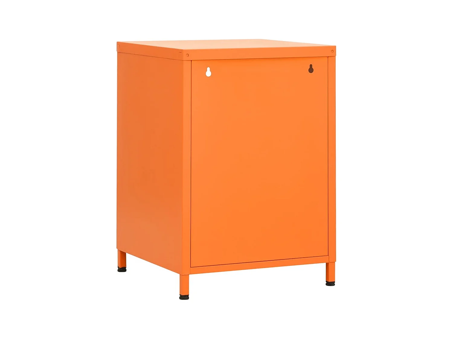 Sylora  Nachttisch Orange 35x35x51 cm Stahl