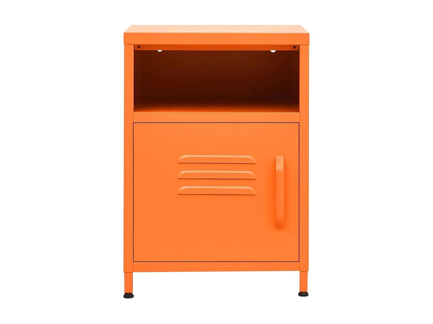 Sylora  Nachttisch Orange 35x35x51 cm Stahl