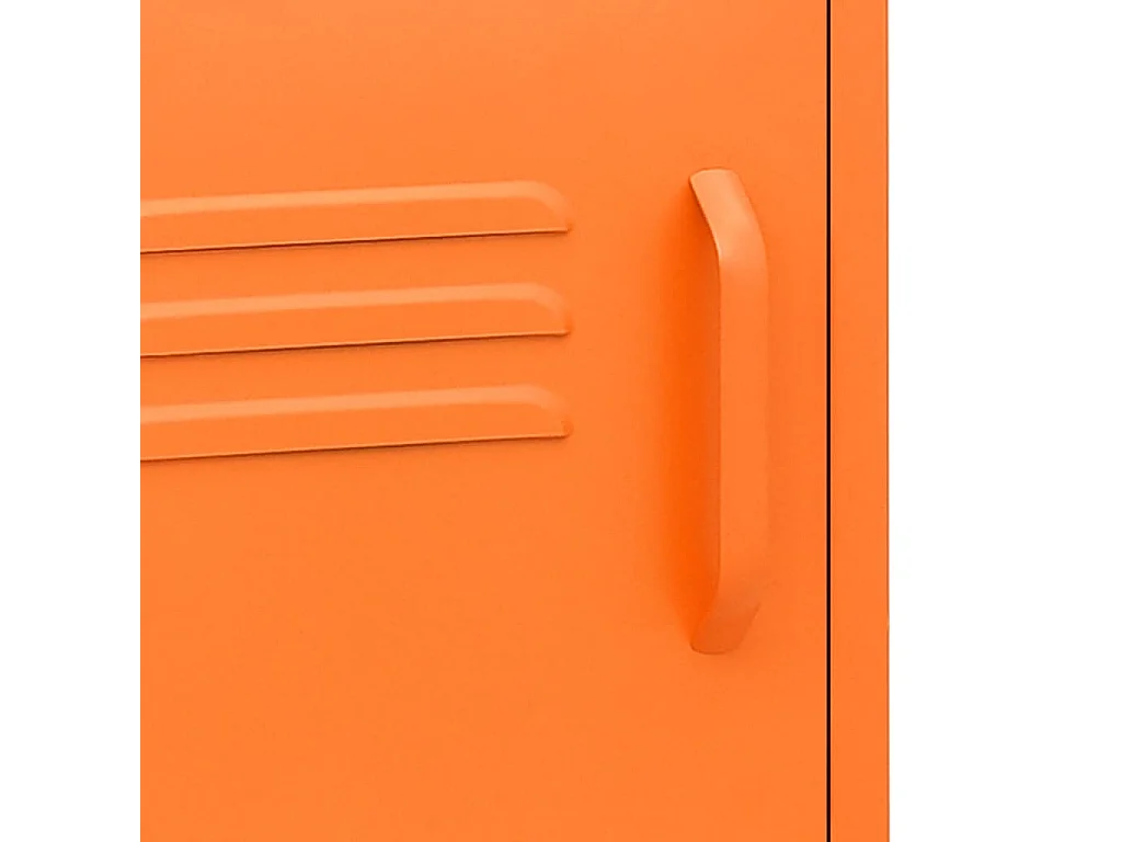 Sylora  Nachttisch Orange 35x35x51 cm Stahl