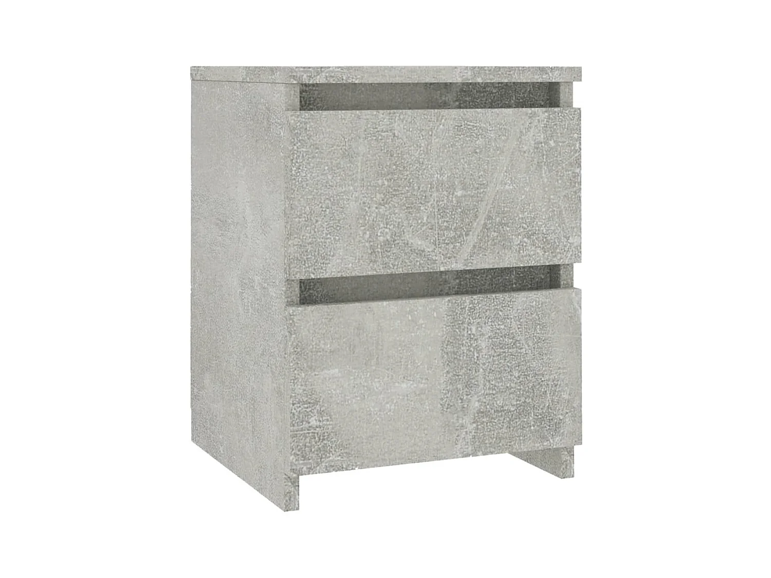 Cruz  Table de chevet Gris béton 30x30x40 cm Bois d’ingénierie