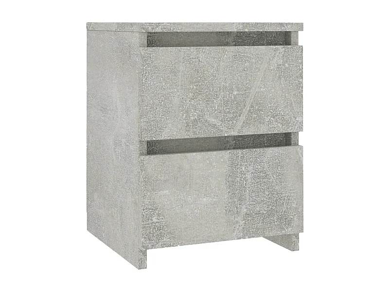 Cruz  Table de chevet Gris béton 30x30x40 cm Bois d’ingénierie