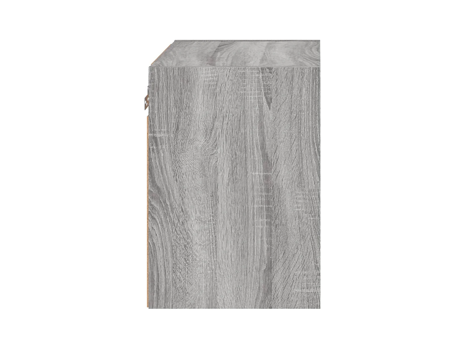 Hans  Table de chevet murale avec lumières LED sonoma gris