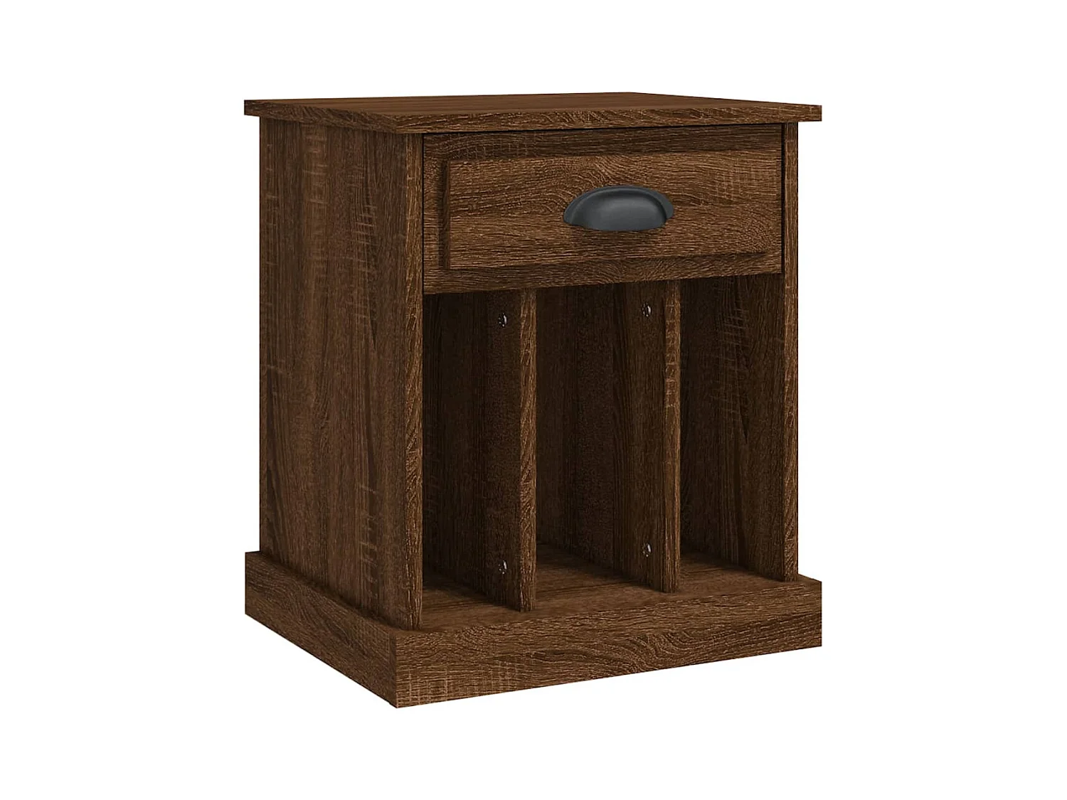 Verónica Paz  Table de chevet chêne marron 43x36x50 cm