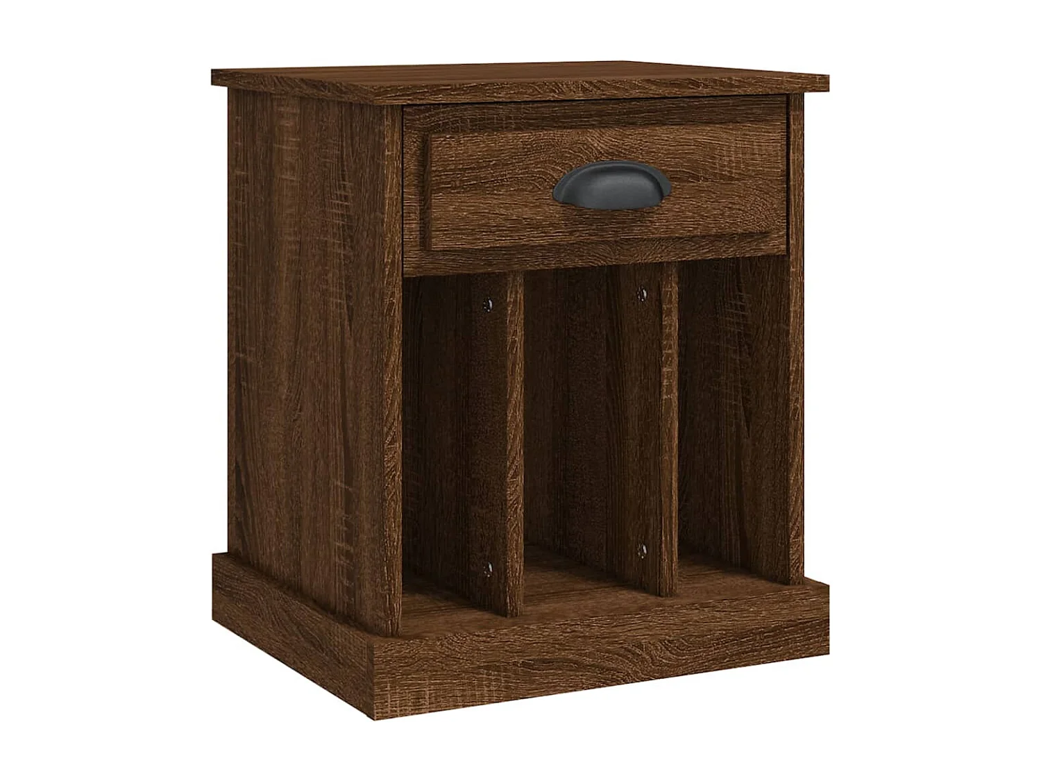 Verónica Paz  Table de chevet chêne marron 43x36x50 cm