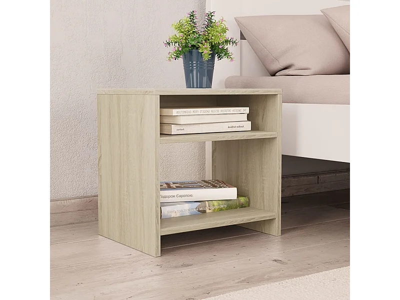 Anelies  Tables de chevet 2pcs Chêne sonoma 40x30x40cm Bois d'ingénierie