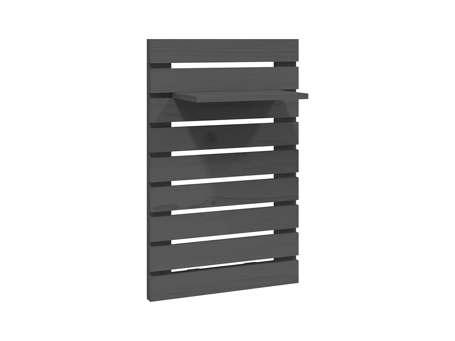 Abdeslam  Étagères de chevet murales 2 pcs Gris Bois de pin massif