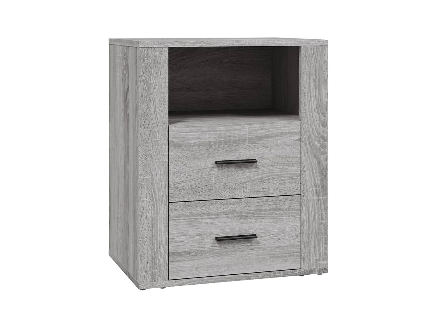 Josephine-Claire  Table de chevet Sonoma gris 50x36x60 cm Bois d'ingénierie