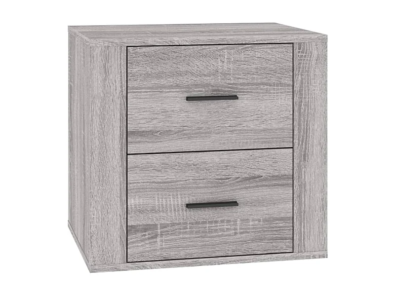 Melinda  Table de chevet Sonoma gris 50x39x47 cm